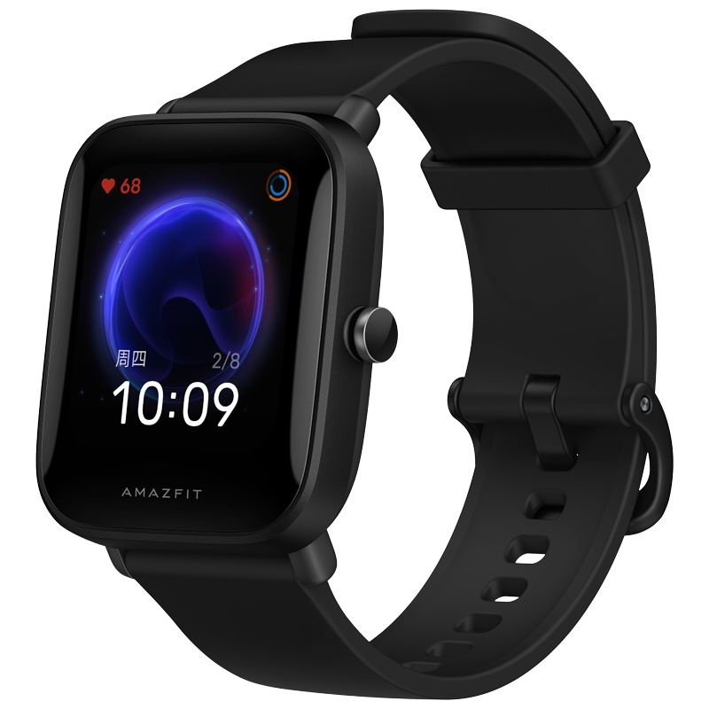 自营官方正品 Amazfit 跃我Pop pro炭黑 华米智能手表蓝牙运动电话手表健康监测男女款户外运动款NFC手环适用苹果小米华为OPPO荣耀手机通用