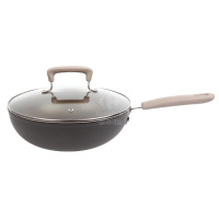 爱仕达不锈钢炒锅晶刚甲防粘锅28CM 家用平底炒菜锅JC28E1Q [商超同款]