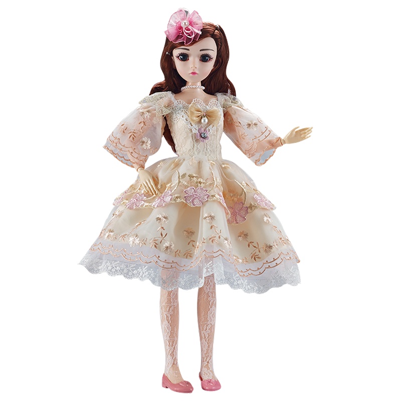 雅斯妮优雅时尚公主娃娃YSN-XV755-199换装洋娃娃杏公主礼盒套装生日礼物男孩女孩玩具