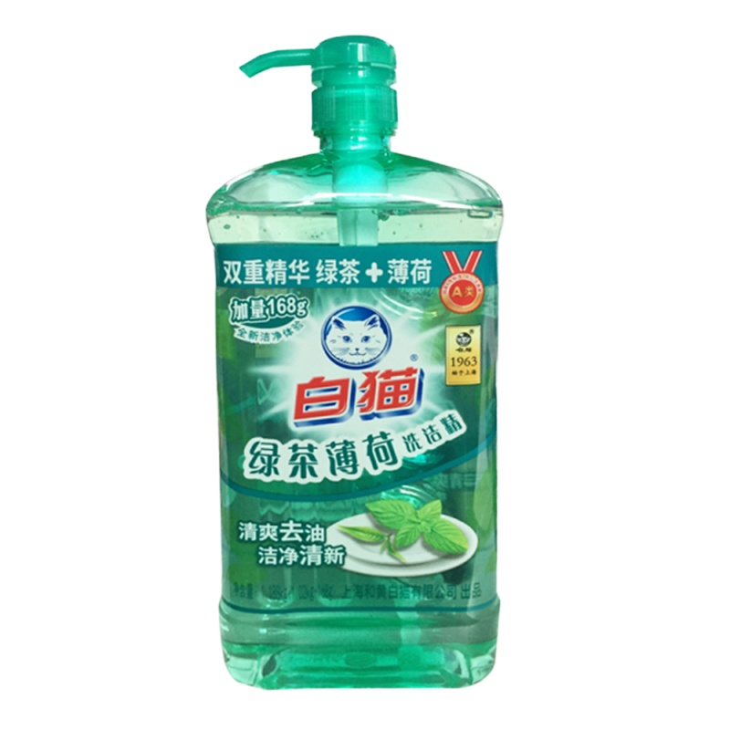 白猫 绿茶 薄荷 洗洁精1.188kg(单位 :瓶)