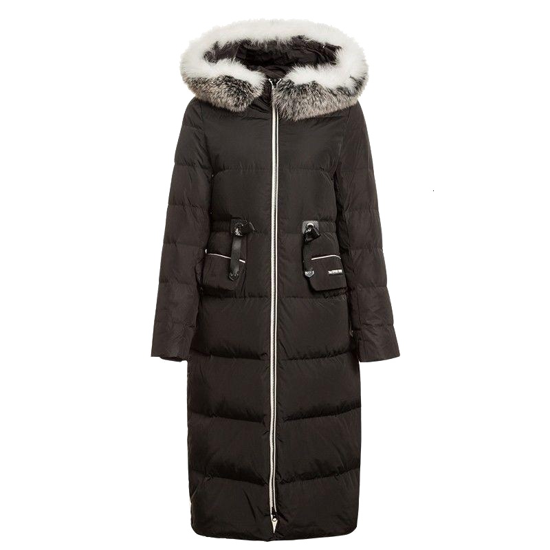 7M羽绒服女中长款新款韩版过膝显瘦连帽茧型外套女秋冬70009386