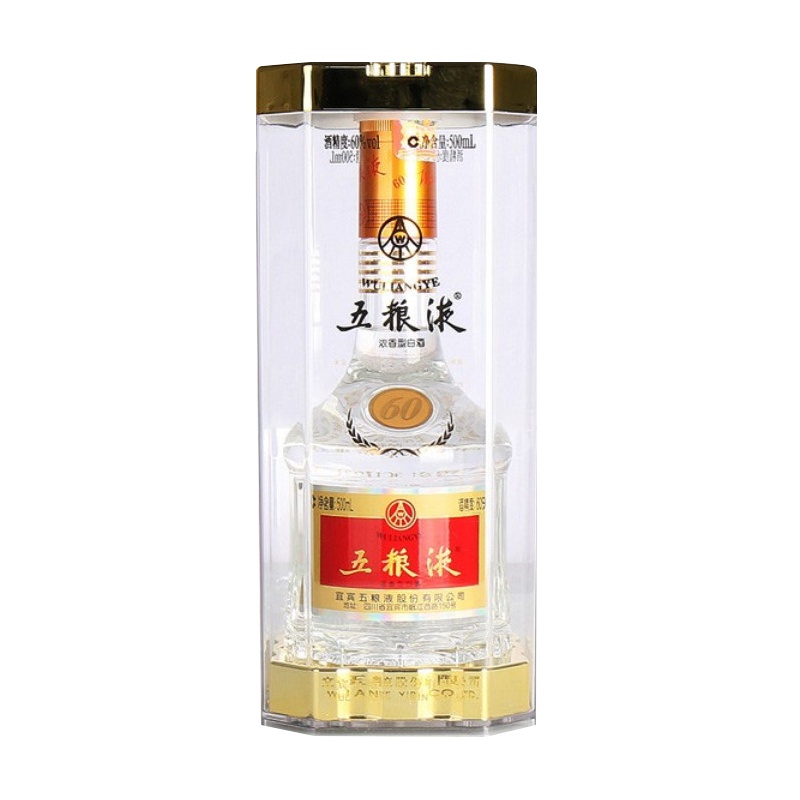 五粮液 60度 500ml 单瓶装 浓香型 白酒