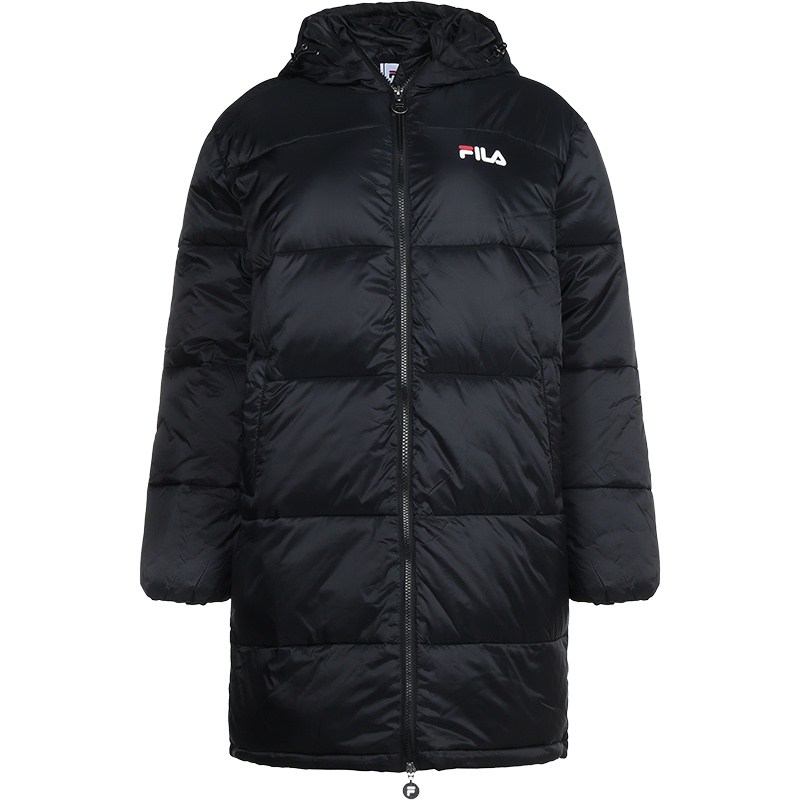FILA 斐乐 女士 聚酰胺中长款连帽棉服大衣 687219