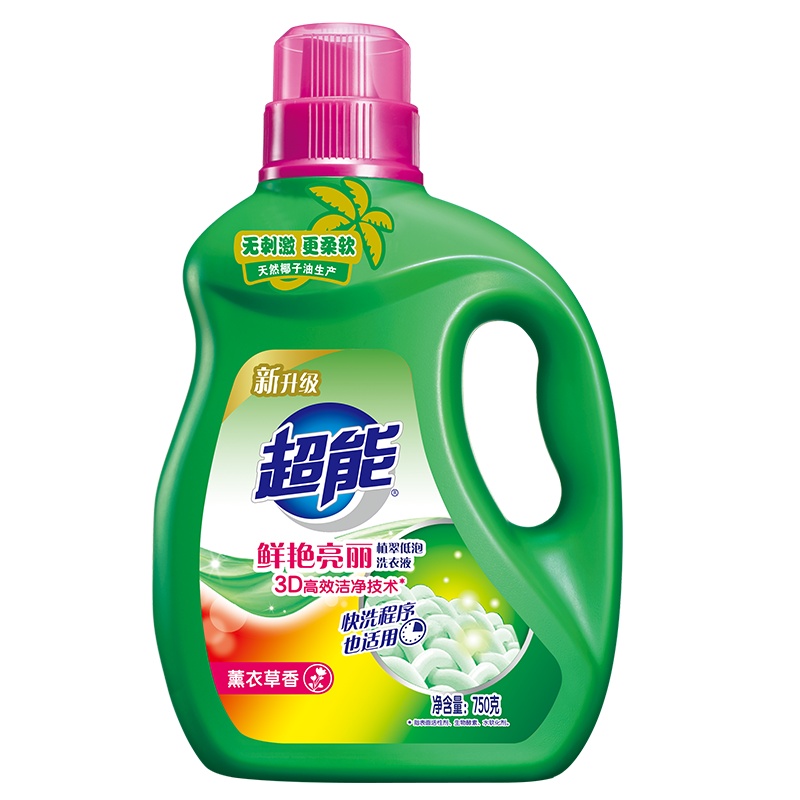 超能植翠洗衣液(鲜艳亮丽)750g