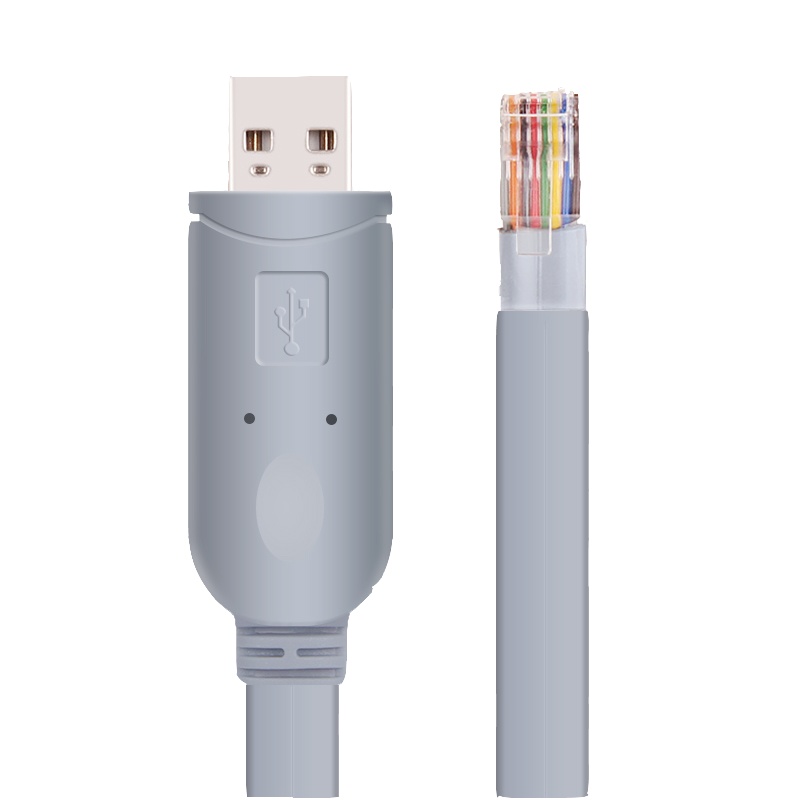 晶华 USB转RJ45console 控制线 串口调 试线 单个装
