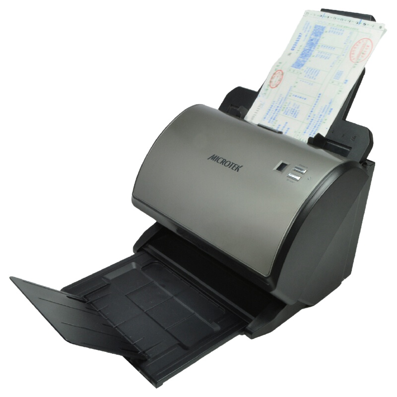 MICROTEK FileScan 3125c 中晶CCD馈纸式A4彩色大容量双面高速扫描仪自动进纸高清照片身份证家用办