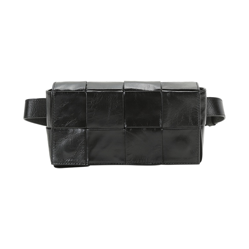 宝缇嘉 BOTTEGA VENETA 男女通用款牛皮革/织物编织CASSETTE胸包斜挎包腰包651053 VCQ72