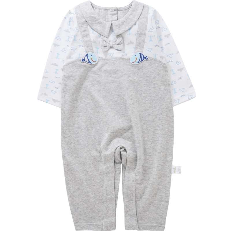 优简(BEST JANE)婴儿连体衣男女宝宝新生儿衣服3-6个月春秋装薄款爬爬服哈衣