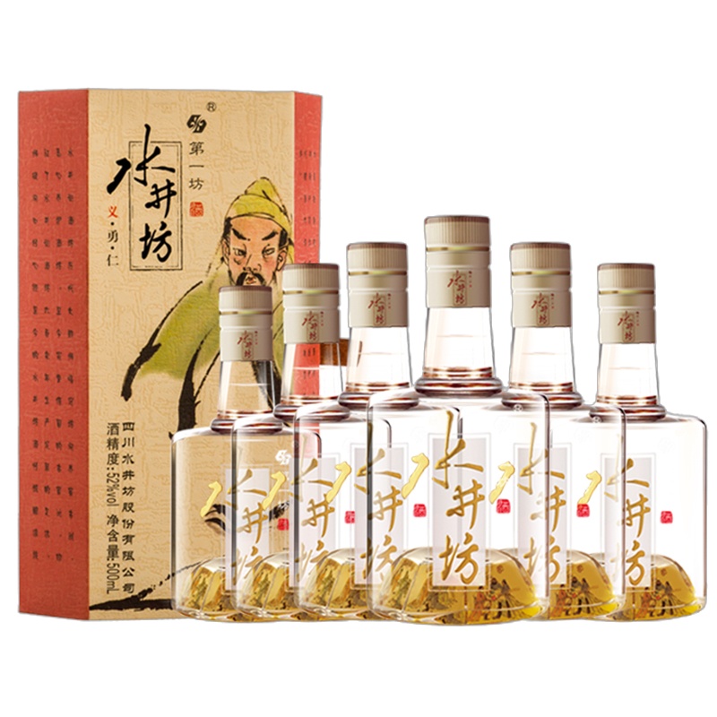 水井坊 三国义勇仁 52度 500mL*6 整箱装 浓香型白酒