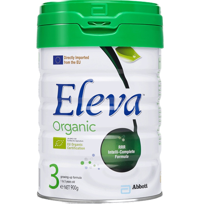 Abbott 港版雅培菁智 绿菁智Abbott Eleva Organic 3段(1-3岁)幼儿助长奶粉 900g