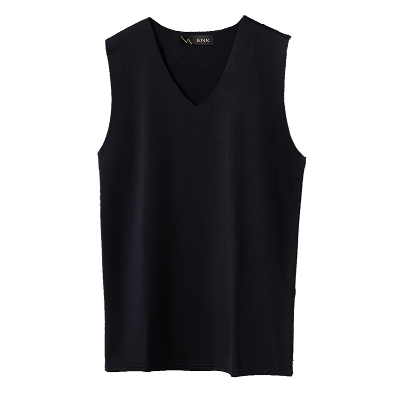 ENK内衣 加绒紧身打底内衣上衣马甲秋冬男士保暖背心