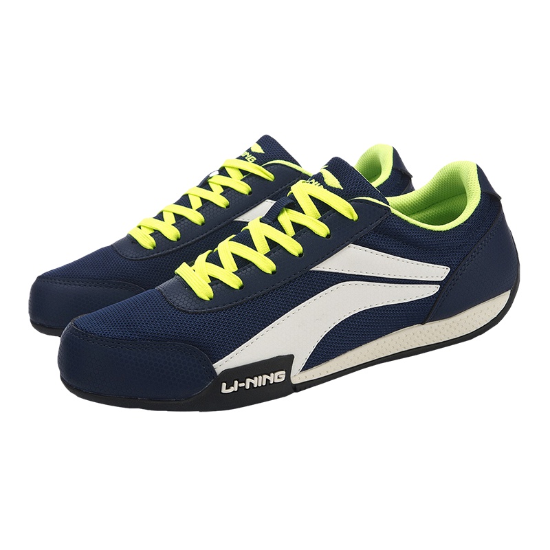 李宁国潮 机车低帮 男款休闲鞋AGCN361耐磨防滑透气