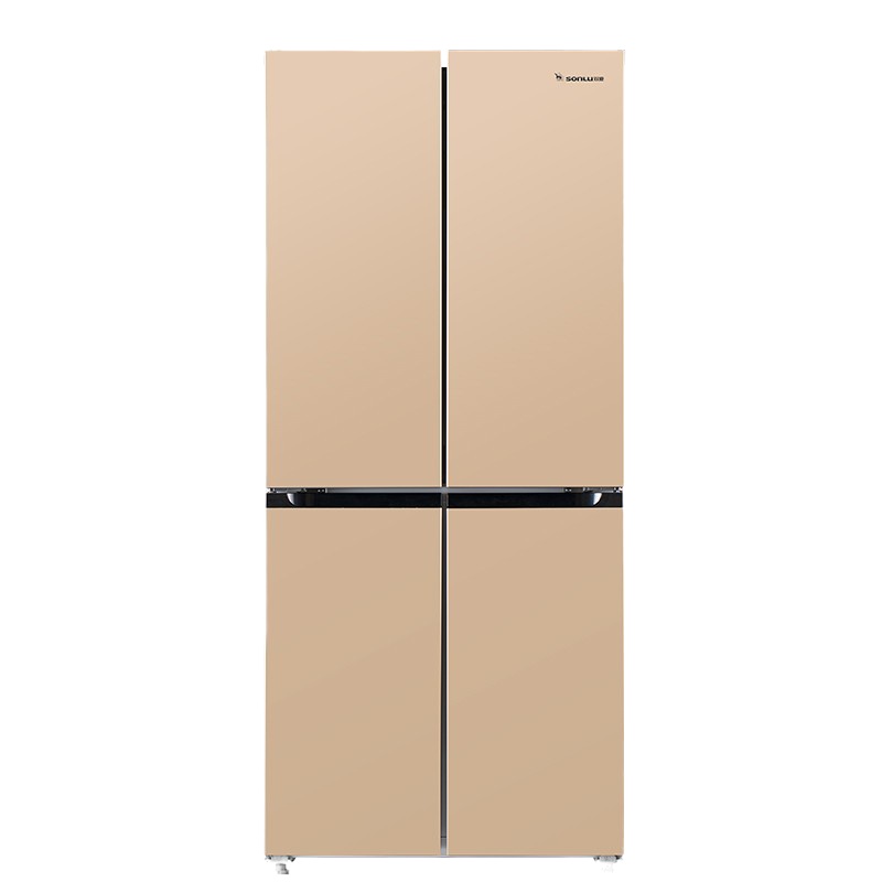 双鹿 (SONLU) 400升 十字对开门家用冰箱 风冷无霜 一级能效 节能双变频 四开门多门电冰箱 BCD-400WQ