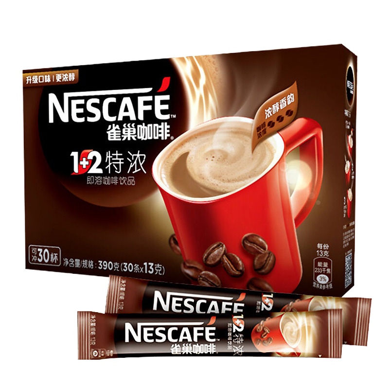 PY雀巢(Nestle) 1+2特浓 13g*30条/盒*2盒