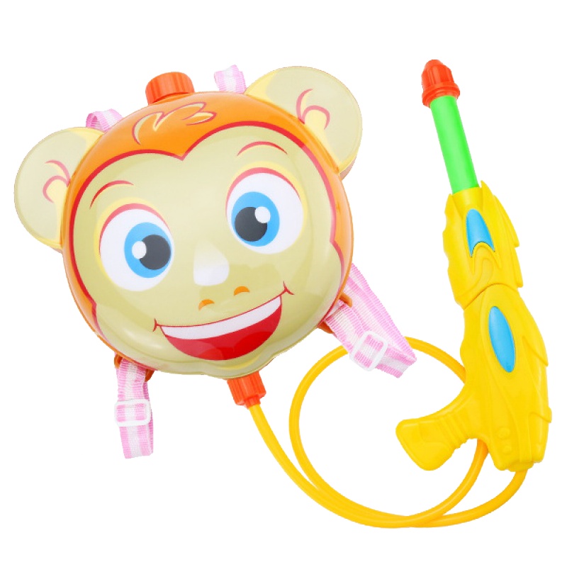 宝贝趣背包水枪玩具儿童游泳池户外水枪沙滩男女孩戏水玩具抽拉式