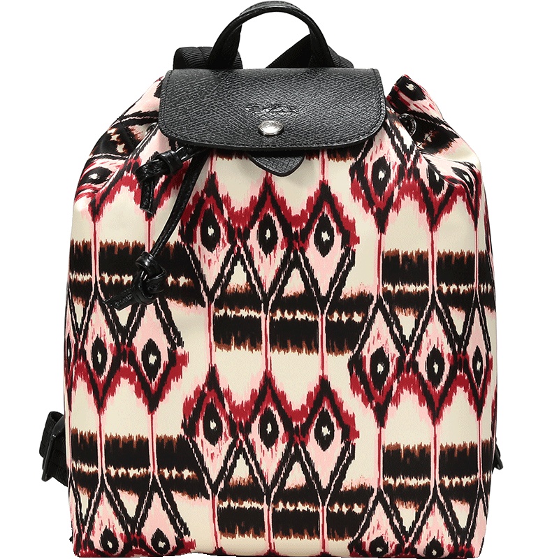 Longchamp 珑骧 女士印花图案织物双肩包 1609 649