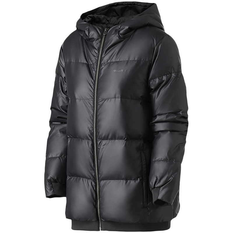 adidas阿迪达斯NEO女装运动休闲羽绒服DM2040 L DM2040黑色