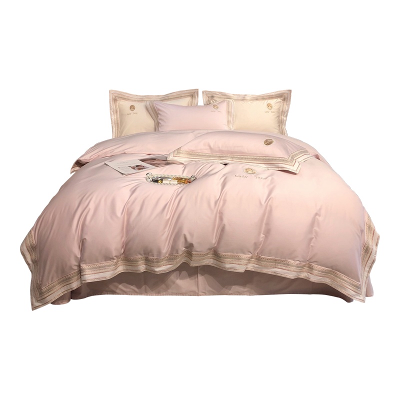 凯诗风尚(CHARSON)四件套 苏宁自营 100支双股绣花套件全棉纯棉床单1.8m被套床上用品220*240cm