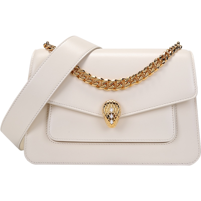 宝格丽 BVLGARI 女士SERPENTI FOREVER系列羊皮中号蛇头扣手提单肩斜挎包291227