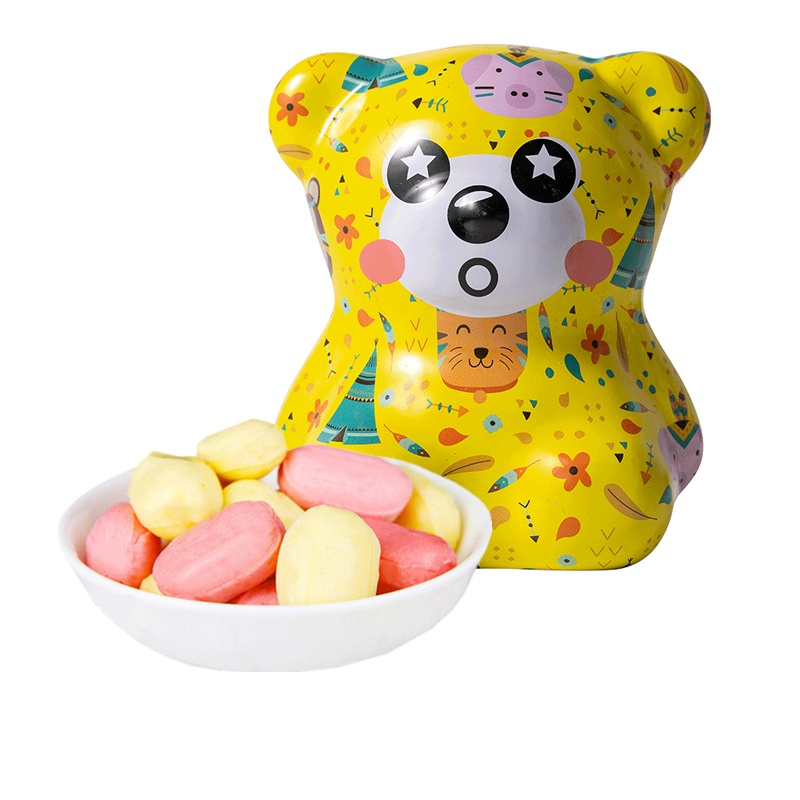 VVKOKO芒果味软糖60g*1 苏宁自营零食休闲水果软糖果马来西亚进口零食罐装网红可爱糖果