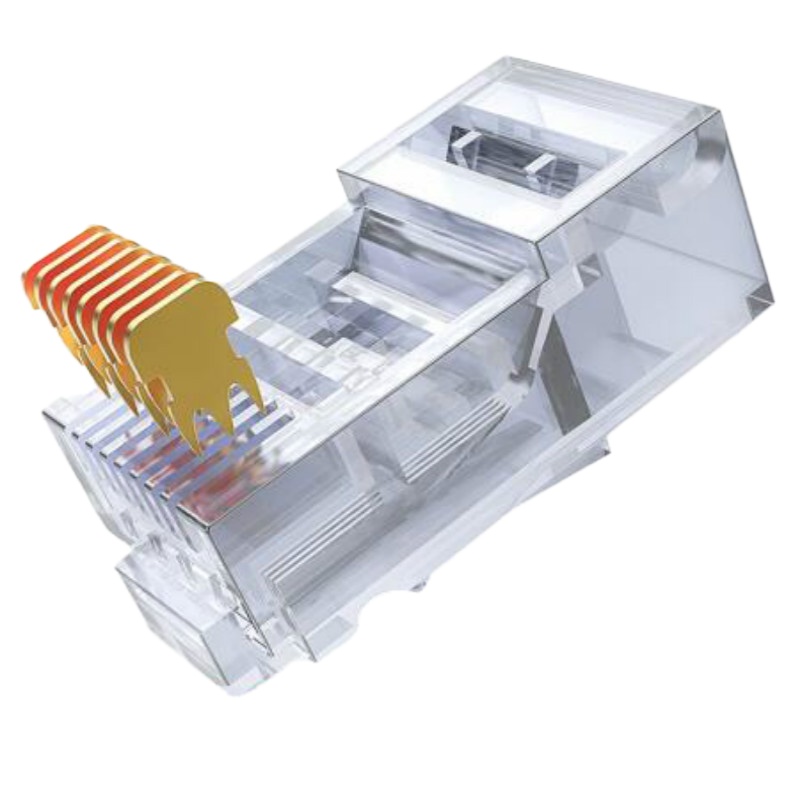 六类水晶头 CAT6千兆网线网络连接头20个/袋 电脑非屏蔽RJ45 8P8C 5袋起订