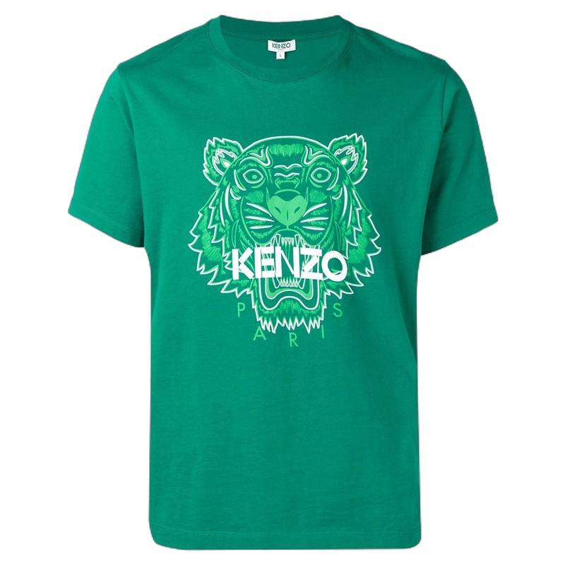 [直营]Kenzo高田贤三 男士虎头印花全棉圆领短袖T恤