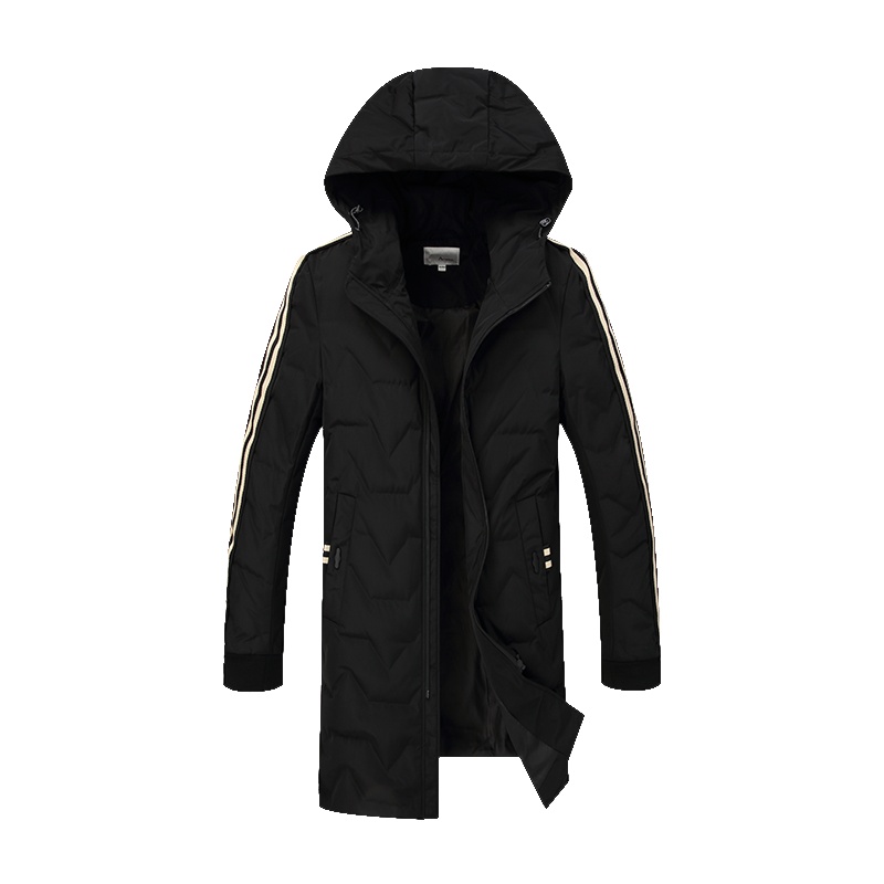 Artsdon/阿仕顿男装中长款羽绒服冬季专柜同款连帽保暖男士时尚羽绒外套