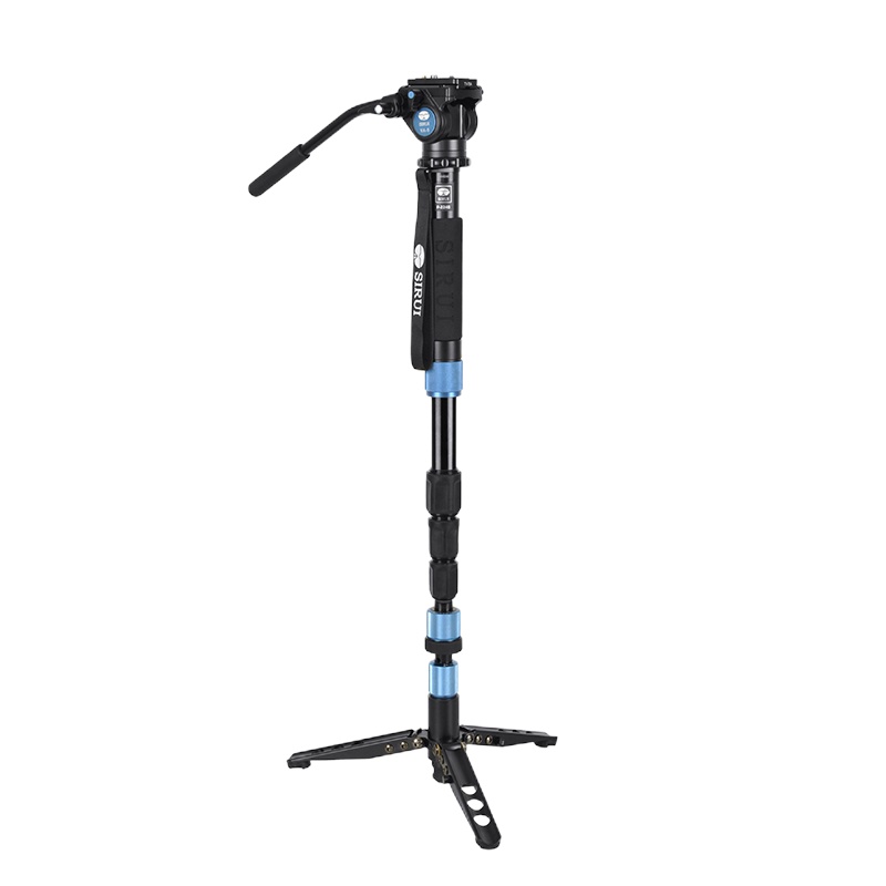 思锐（SIRUI）P204SR+VA5 铝合金独脚架专业单反相机 婚庆比赛摄影摄像1.6米双水平仪 便携支架液压云台套装