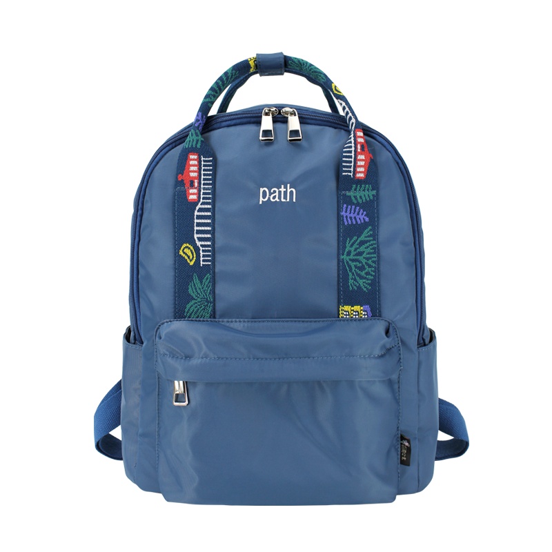 花间公主Path包包女2021春季新休闲双肩轻便尼龙书包背包女双肩包 大号