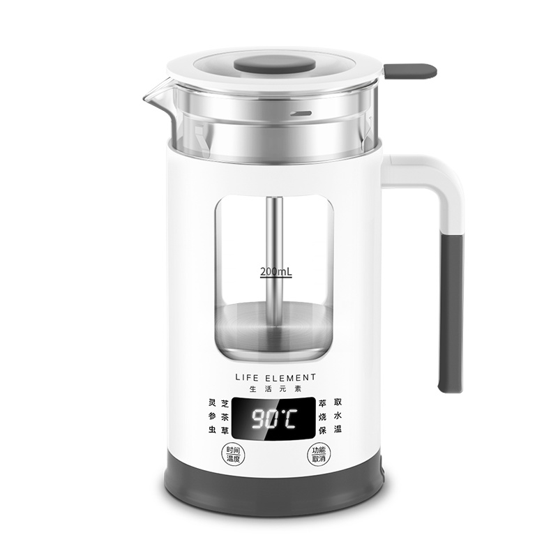 生活元素(LIFE ELEMENT)养生壶I13-H02触屏式煮茶壶家用煎药壶全自动中药高硼玻璃电热水壶