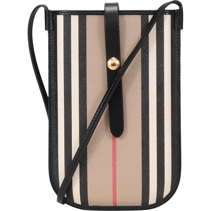 BURBERRY 博柏利 男女通用款环保帆布手机包单肩斜挎包 80260021