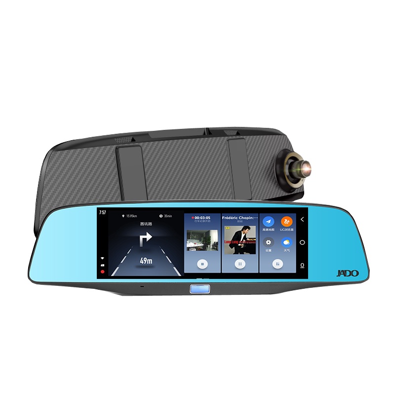 捷渡D680S-GD大屏7英寸行车记录仪双镜头导航高清夜视全景倒车影像带电子狗一体机 双镜头智能导航版 标配无卡