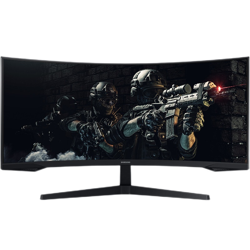 三星(SAMSUNG)C34G55TWWC 34英寸超2K曲面1000R带鱼屏 165Hz高刷新率 1ms快速响应 HDR10技术FreeSync防撕裂电竞显示器(HDMI+DP)
