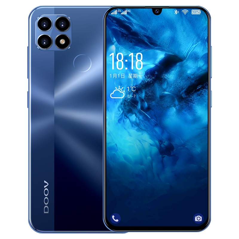 朵唯 M12 Pro Max 智能手机 幻彩玻璃机身 水滴全面屏4G全网通游戏拍照超薄老人学生双卡双待