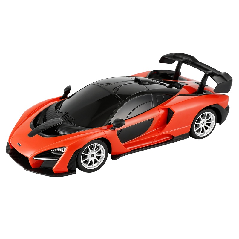 星辉(Rastar)1:18迈凯伦senna遥控车 儿童仿真遥控车玩具模型96300橙红色