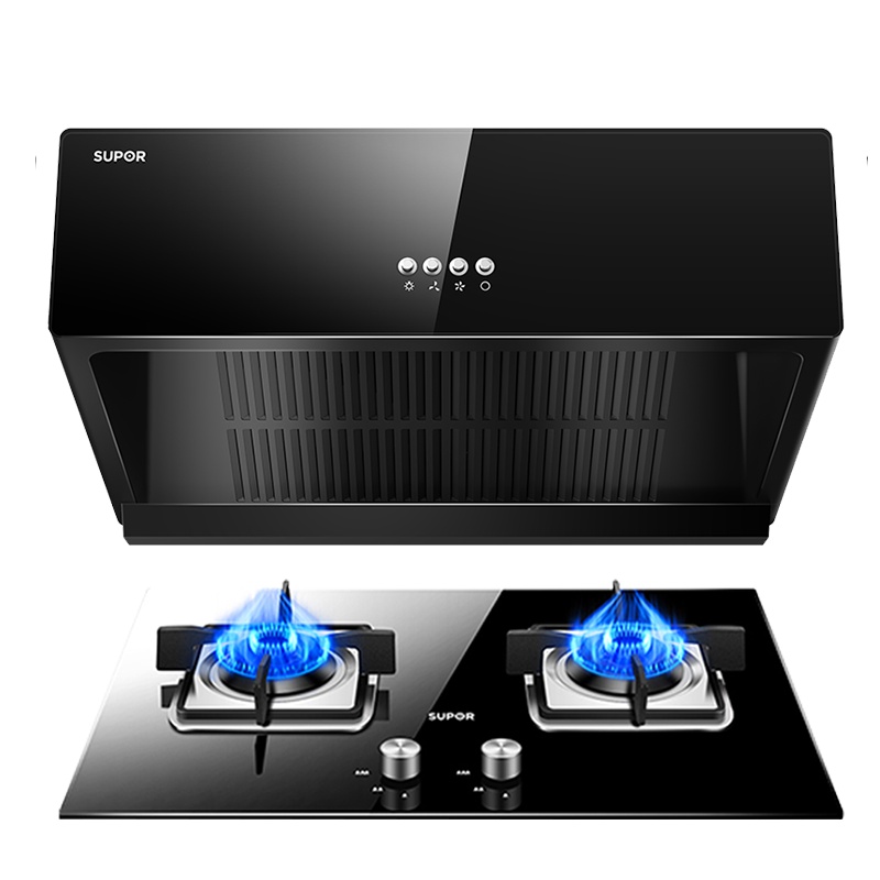 苏泊尔(SUPOR)NZ10+QB506烟灶套装套餐吸抽油烟机燃气灶套餐烟灶组合厨房套装新中式(天然气)