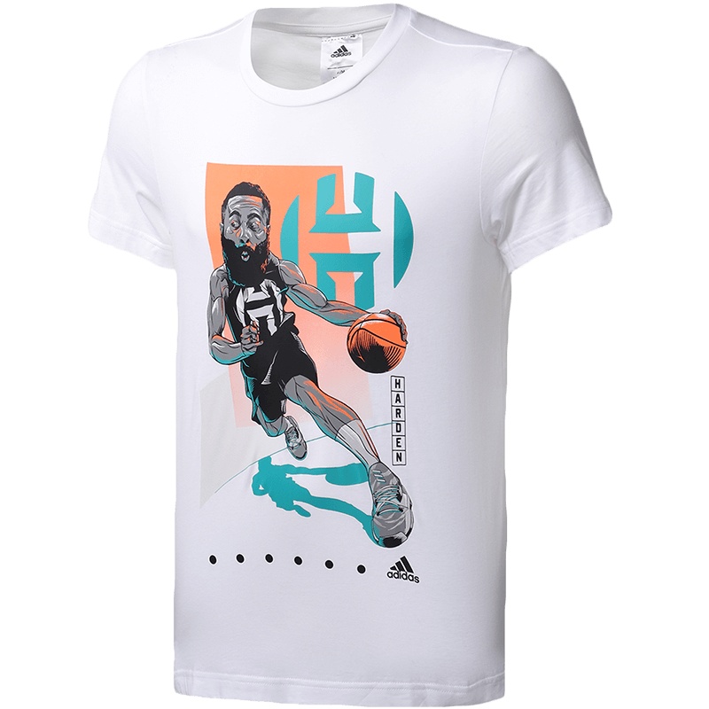 阿迪达斯男服短袖T恤HARDEN DRIVE GU哈登篮球服FM4778
