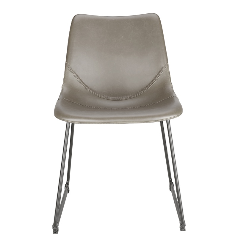 和顿北欧休闲椅子懒人家用现代简约甲壳虫餐椅防滑脚垫酒店靠背成人椅子皮质餐厅餐椅