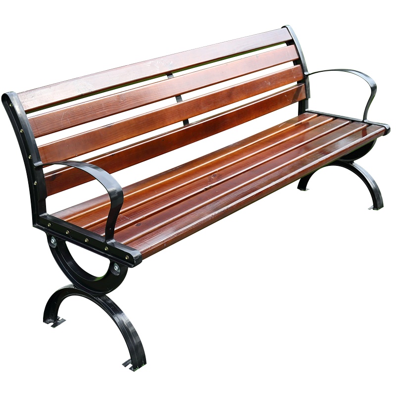 梦商 公园椅 户外长条椅子室外休闲座凳铸铝 等候椅