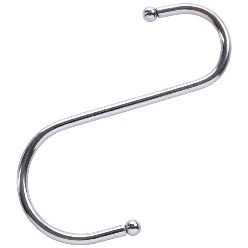 家柏饰(CORATED)(4个装)金属S形挂钩 S型多用挂钩 横杆挂钩 厨房钩 衣物挂钩