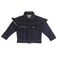 史努比(SNOOPY)女童牛仔夹克深蓝色90-140cm