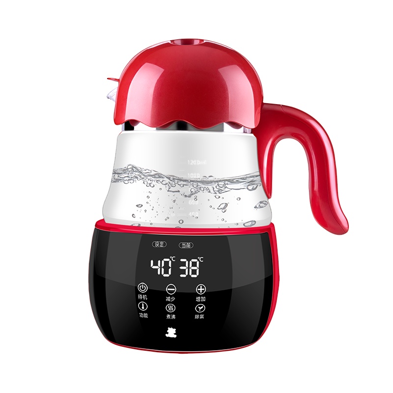 小白熊恒温调奶器智能恒温玻璃水壶多功能婴儿调奶器智能家用玻璃养生壶HL-0960