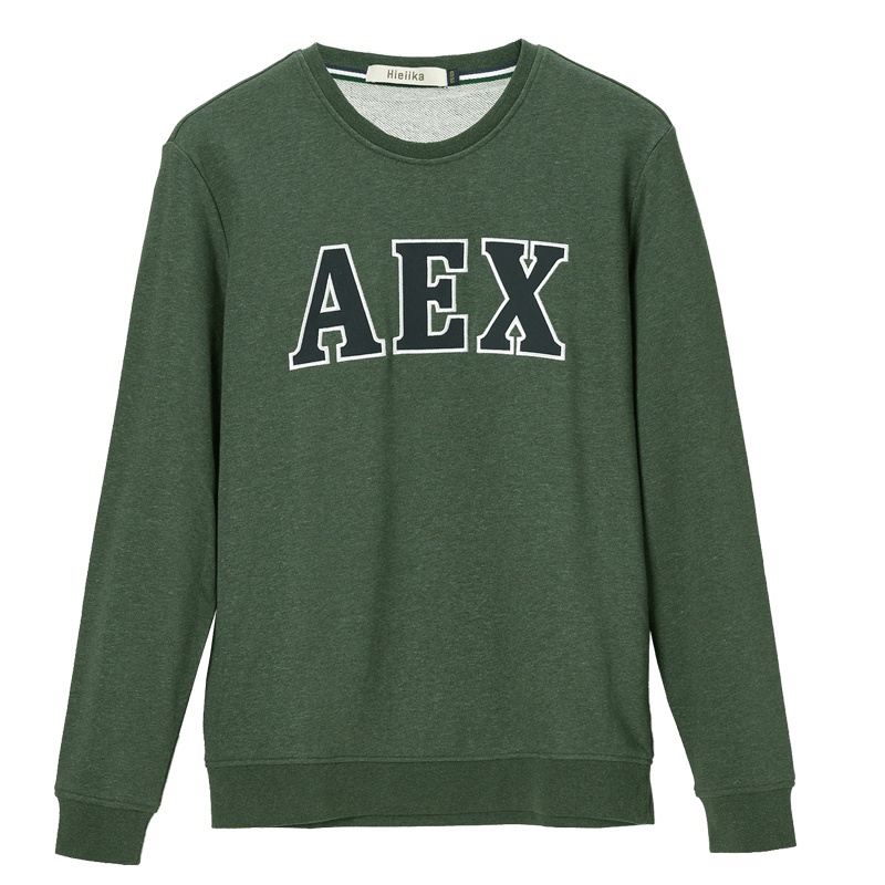 Hieiika 海一家2019秋季男士韩版圆领字母印花休闲舒适卫衣