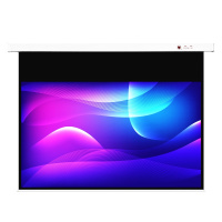 红叶Redleaf 84英寸16:9高清电动遥控投影仪幕 壁挂幕 投影机幕布 (极米爱普生松下小米坚果NEC投影机幕布)