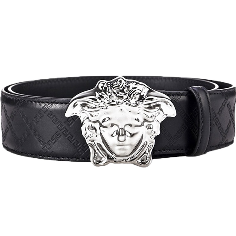 Versace 范思哲 男士美杜莎头像扳扣式腰带 DCU4140 DVBRV