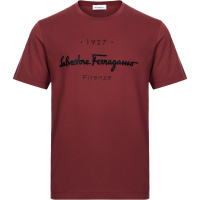 Salvatore Ferragamo 菲拉格慕 男士棉质圆领短袖T恤 120613