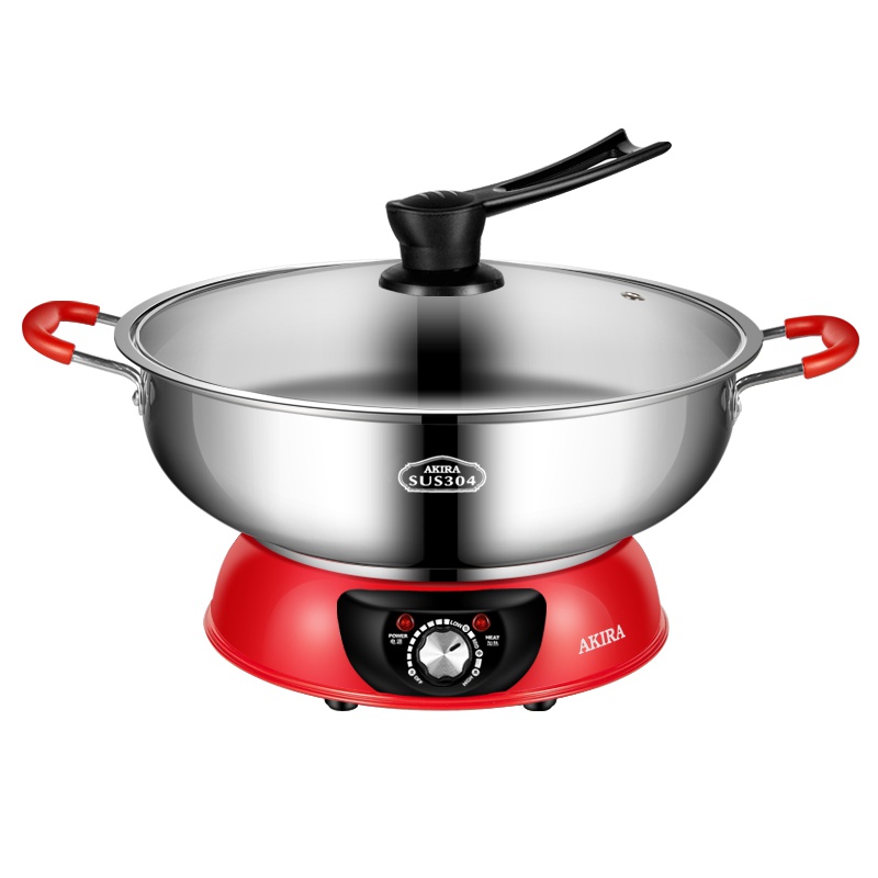 爱家乐(AKIRA) KL-S42/SG MAX中国红 电火锅 家用多功能大容量分体电煮锅电炖锅电热锅