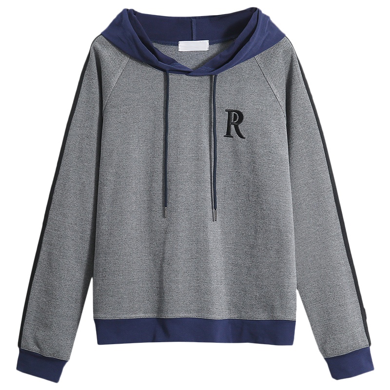 小样传奇  2021春秋新款大码中年妈妈女士女长袖T恤薄款宽松韩版连帽四十岁外套