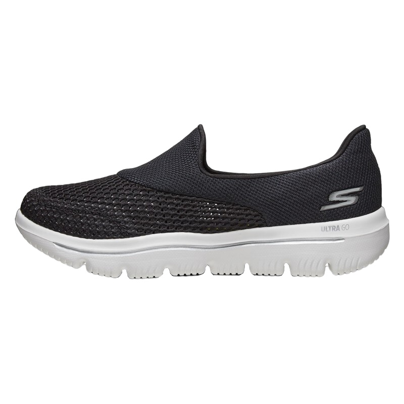 Skechers斯凯奇女鞋新款混色一脚套袜套鞋健步鞋 懒人休闲鞋54212