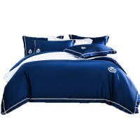 晟鑫家纺秋冬刺绣全棉纯棉四件套双面磨毛加厚被套床单保暖床上用品150床180床200床床单款